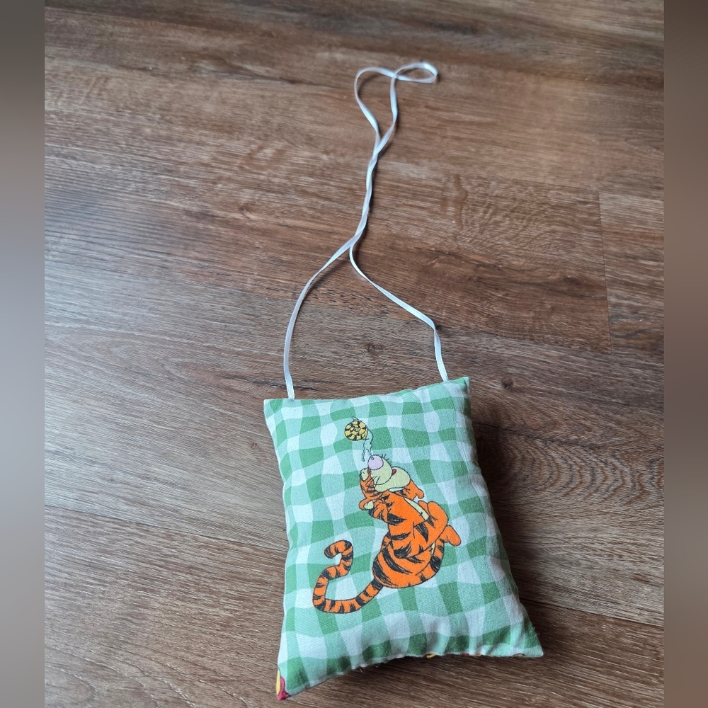 Vintage Hand Made Winnie the Pooh Tooth Fairy Mini Pillow with hanging strap - Picture 9 of 9